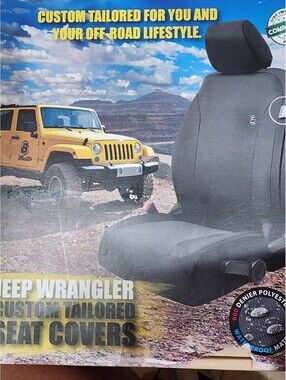 Bestop 2929435 Black Diamond Seat Covers, Rear- Jeep 2007-2017 Wrangler Jk
